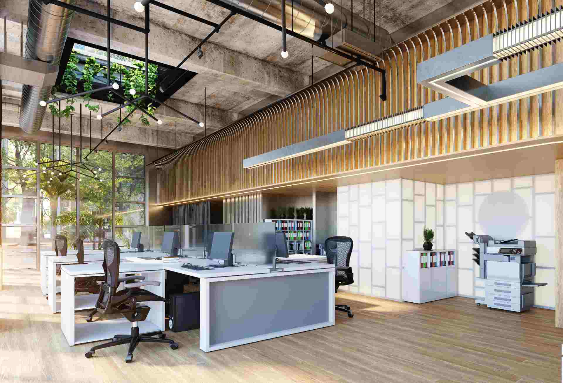 Interior design for workplace - Builders Villa
